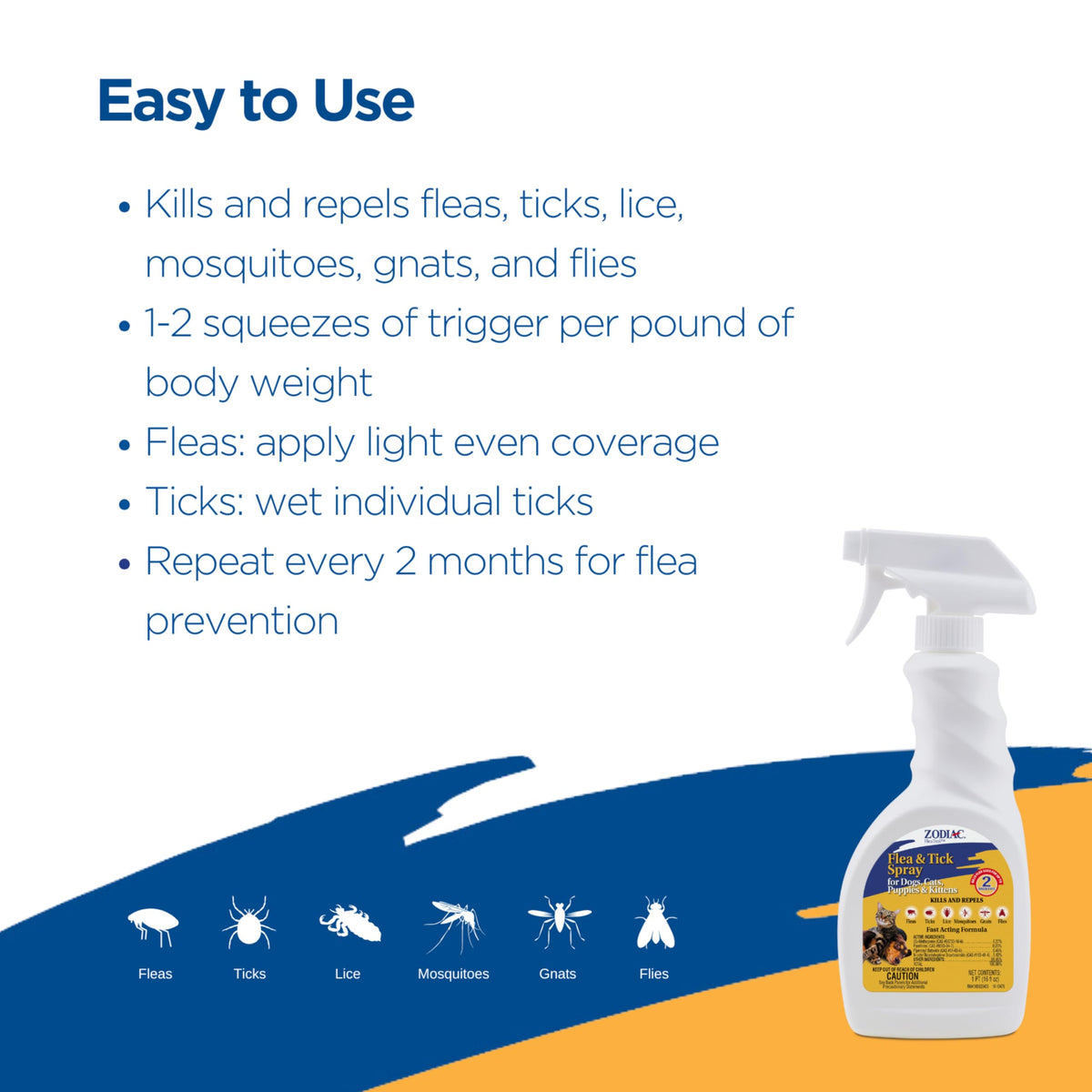 Flea & Tick Spray 16 fluid ounces Z7308