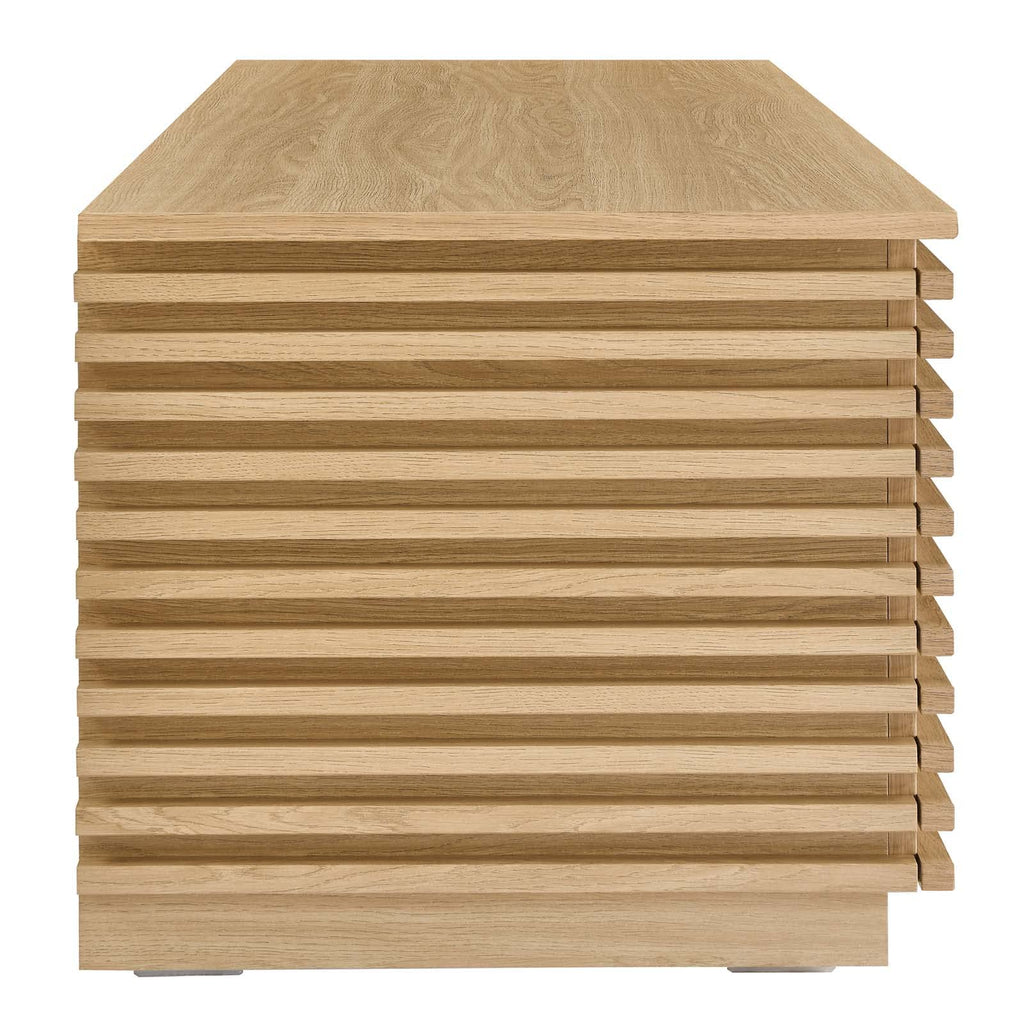 Oak Wood Grain Storage Bench B971
