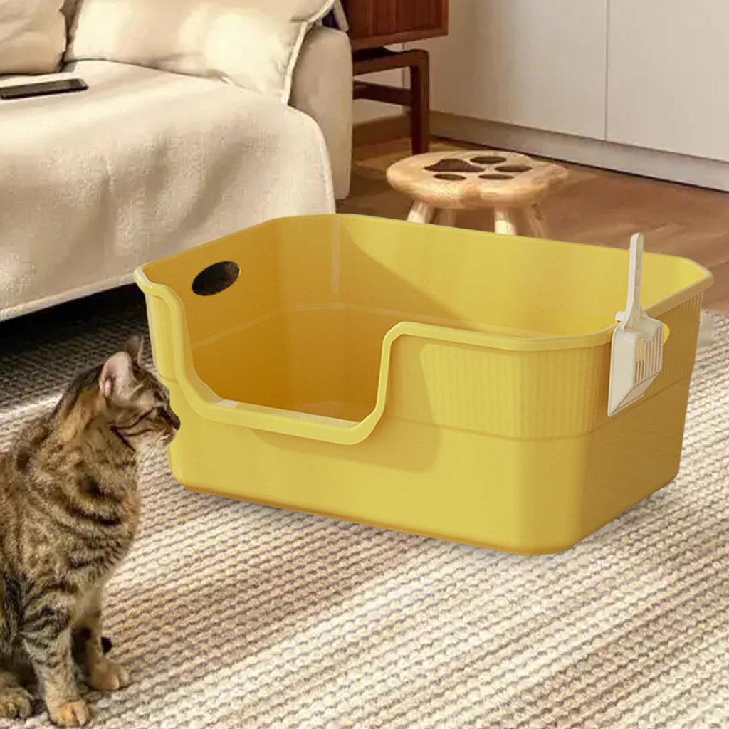 Open Top Cat Litter Tray with Frame PP L2911