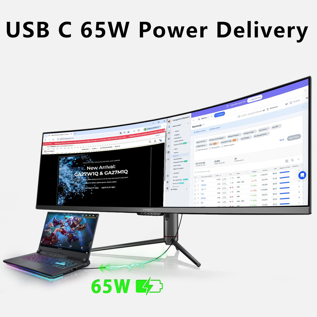 49" Curved Ultrawide 144Hz Monitor E3999