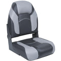 High Back Folding Boat Seats 2 Pack Charcoal Gray C3744