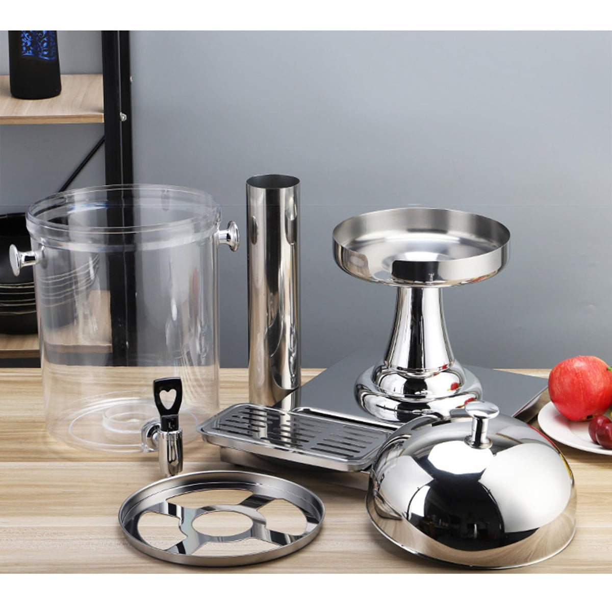 Stainless Steel Beverage Dispenser with Stand 24L G43081