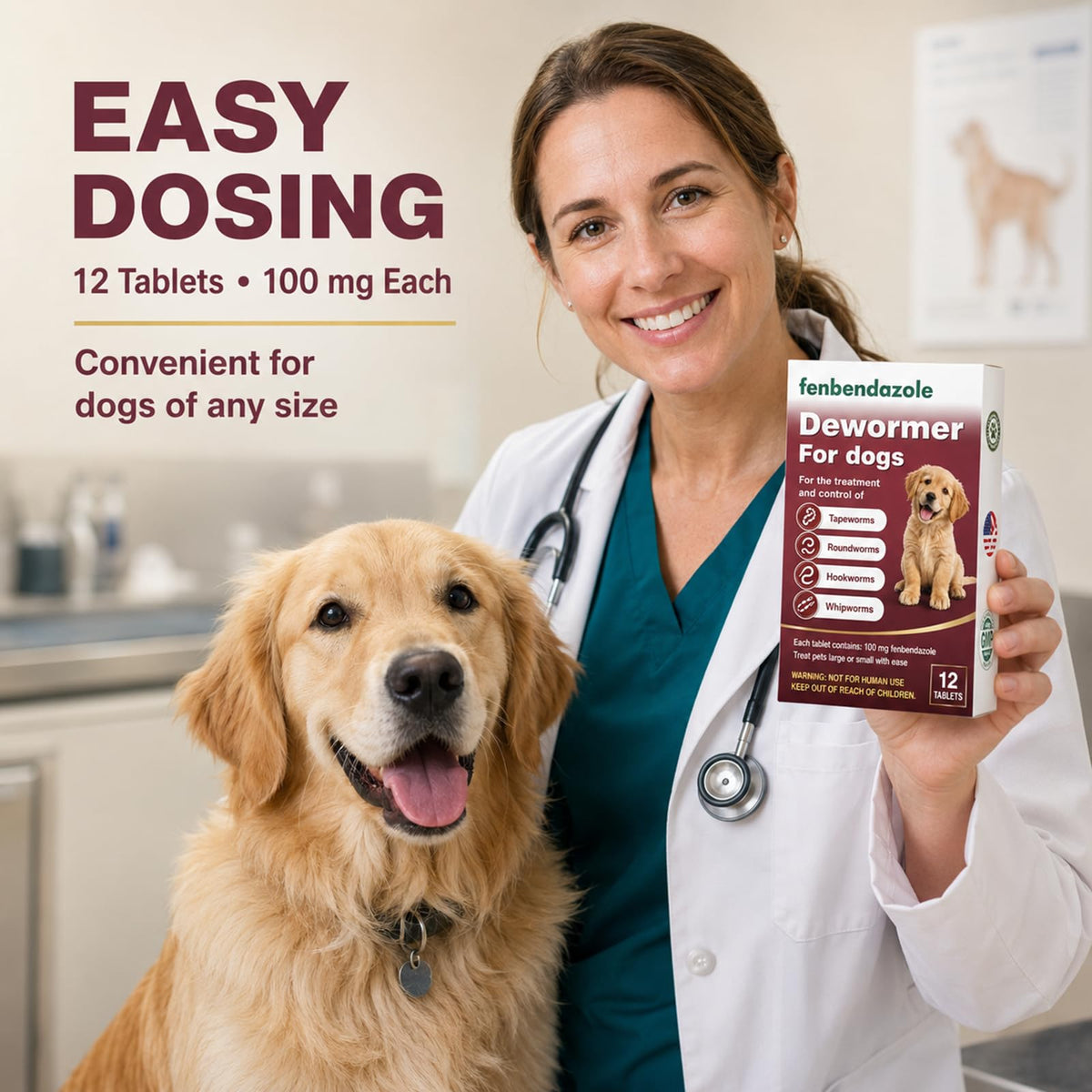 Dewormer for Dogs 12 Count I783825