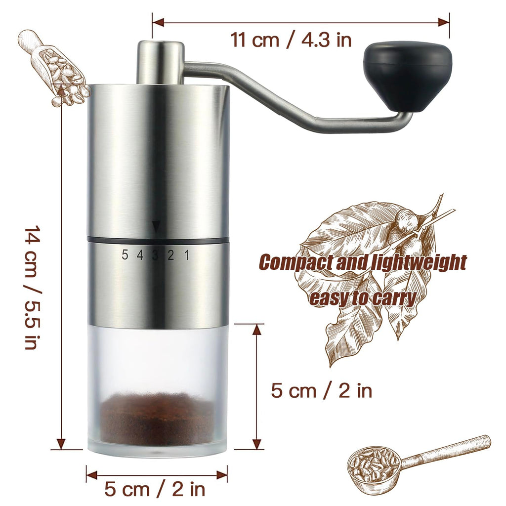 Manual Coffee Grinder with Ceramic Conical Burr O1749