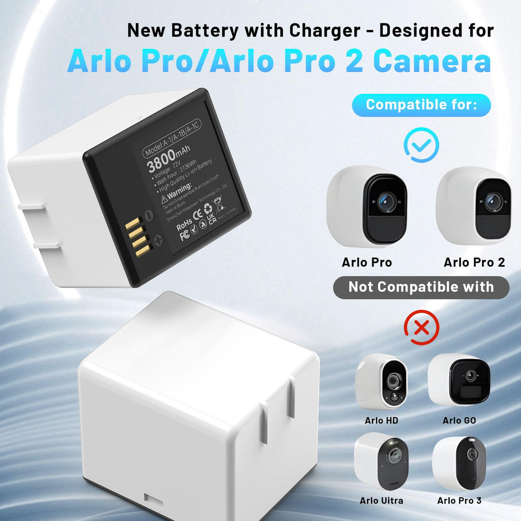 3800mAh Rechargeable Lithium Battery with Charger Station G6601