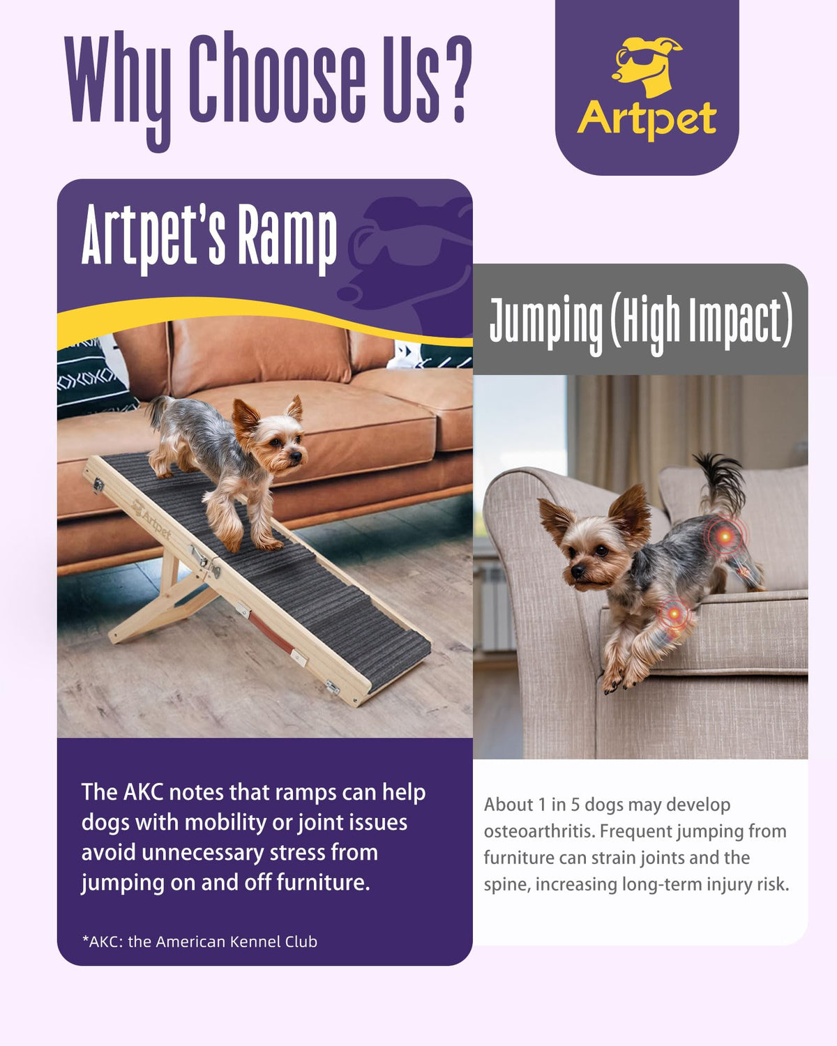Adjustable Wooden Dog Ramp U86748