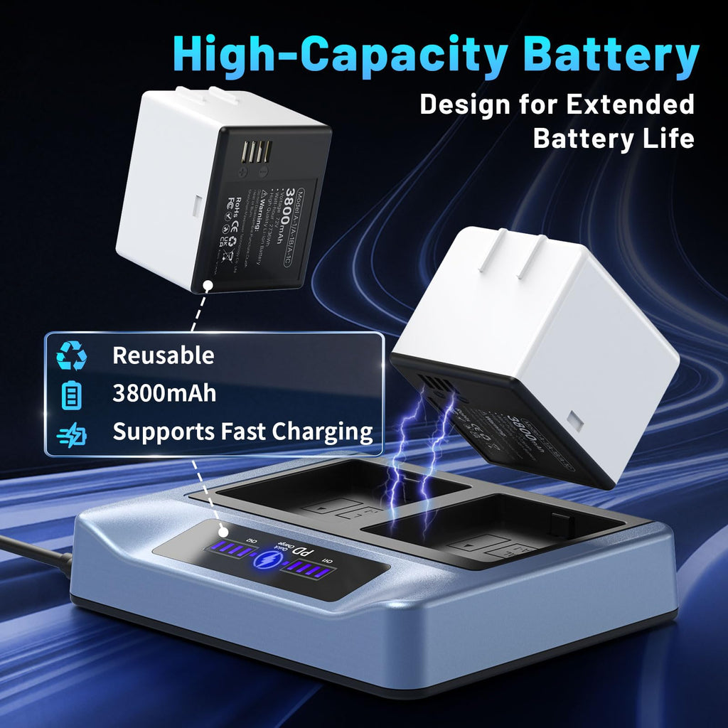 3800mAh Rechargeable Lithium Battery with Charger Station G6601