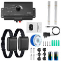 Electric Dog Fence System for 2 Dogs with 2 Waterproof Receiver Collars B3128