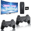 Plug and Play Retro Game Console with 4K HDMI Output, 2.4G Wireless Controllers, 64GB Memory Card Y527