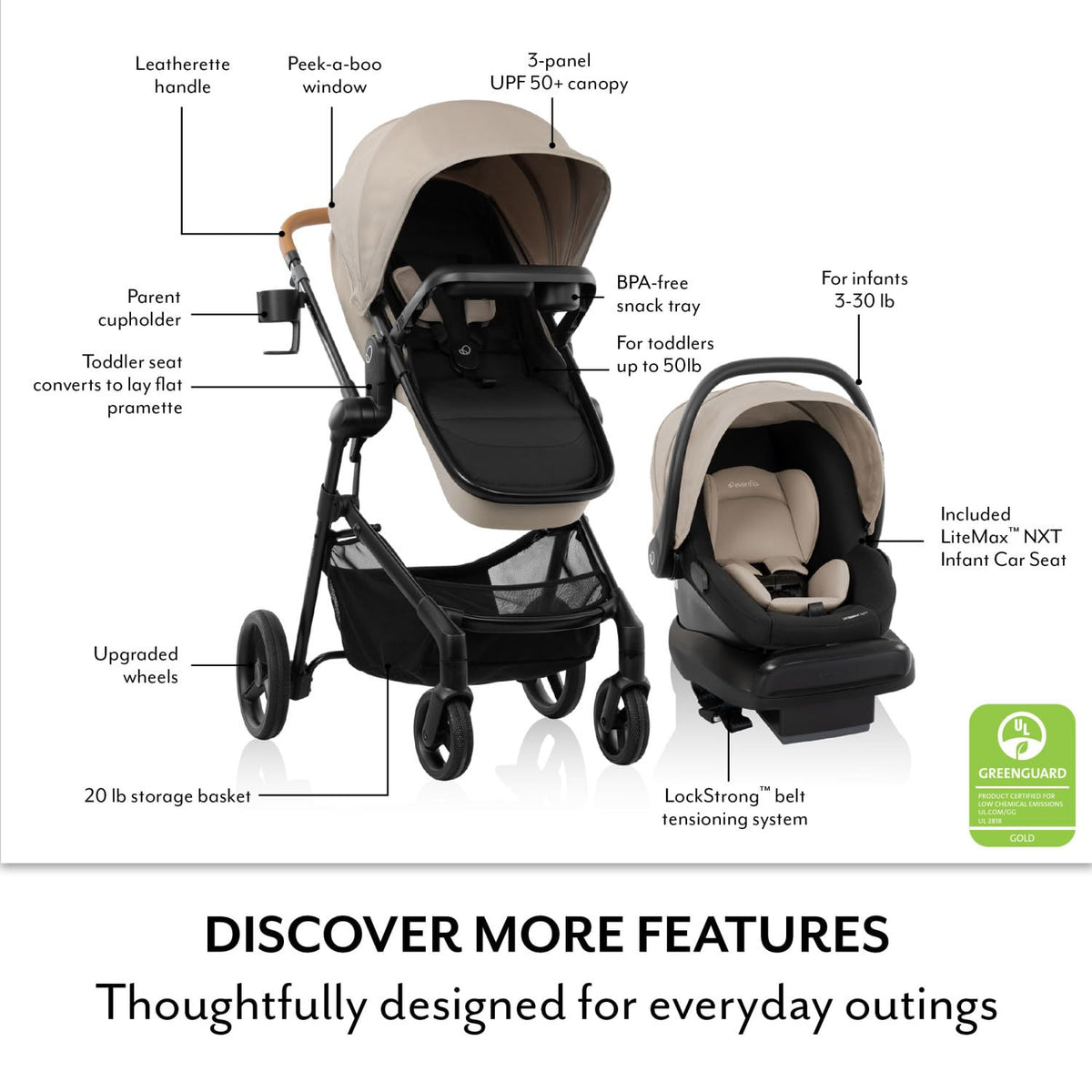 Travel System with Infant Car Seat E372