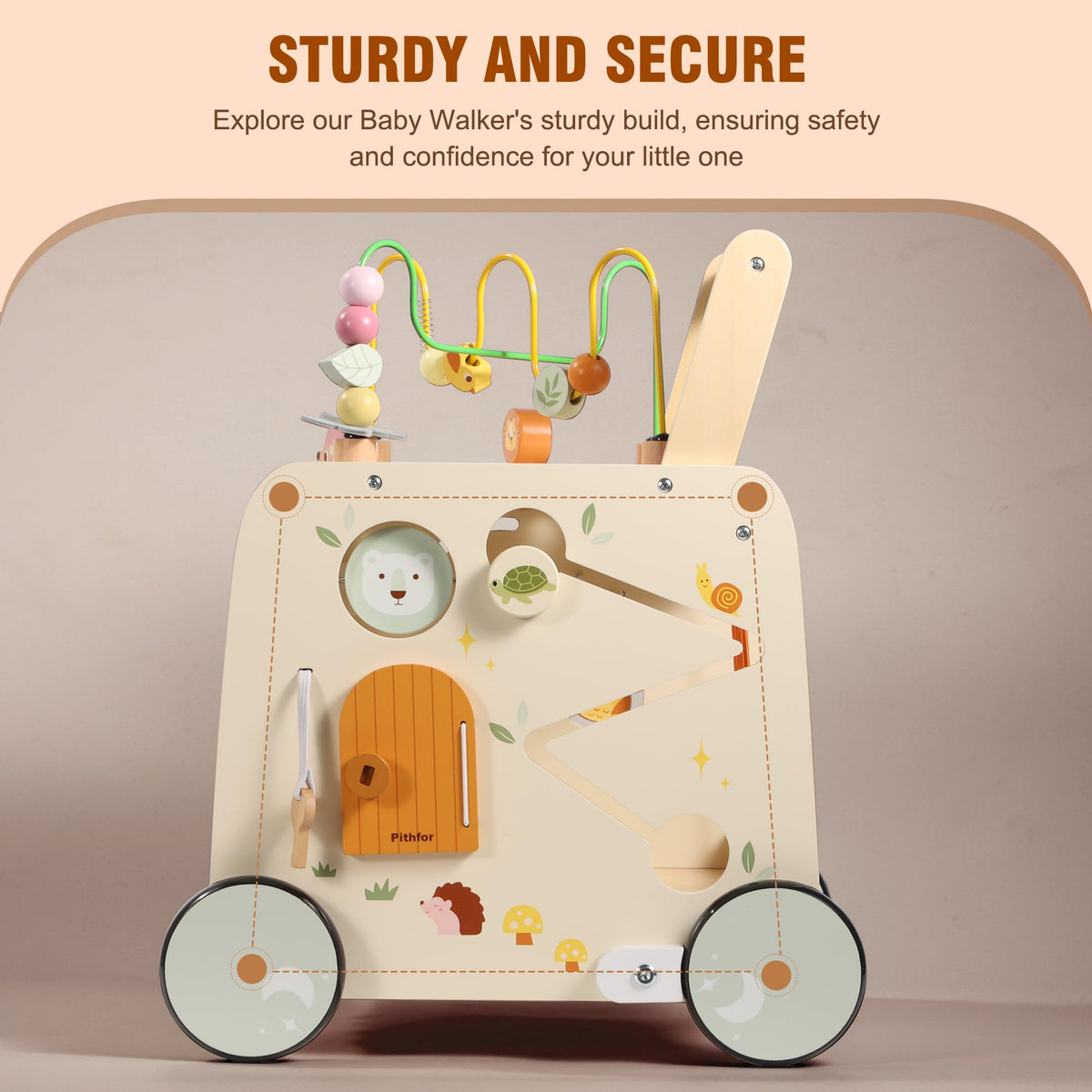 Wooden Activity Cube Push Walker F550