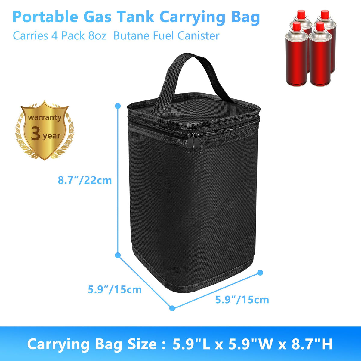 Butane Canister Cover 600D Oxford Fabric X7732