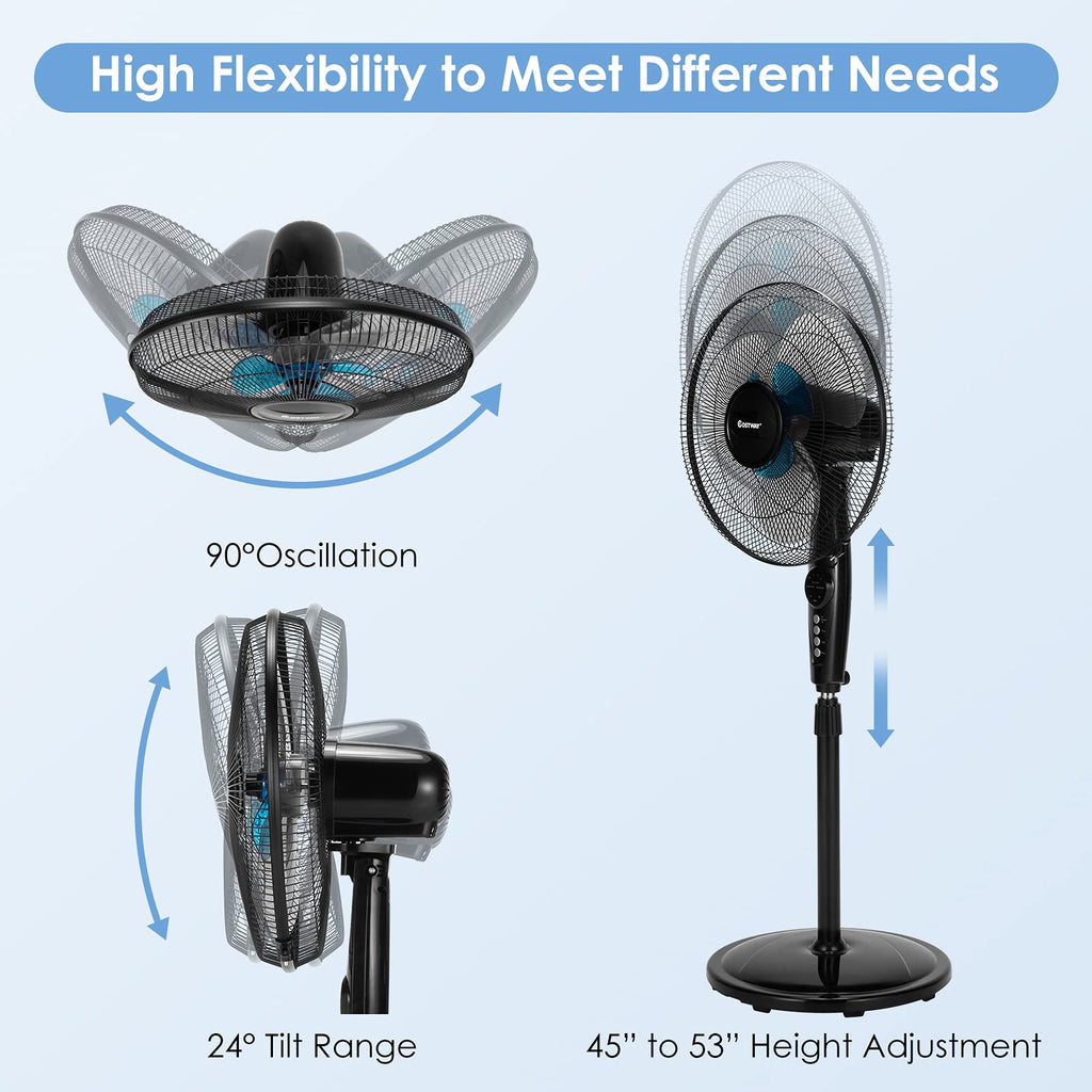 16-Inch Oscillating Pedestal Fan T8462