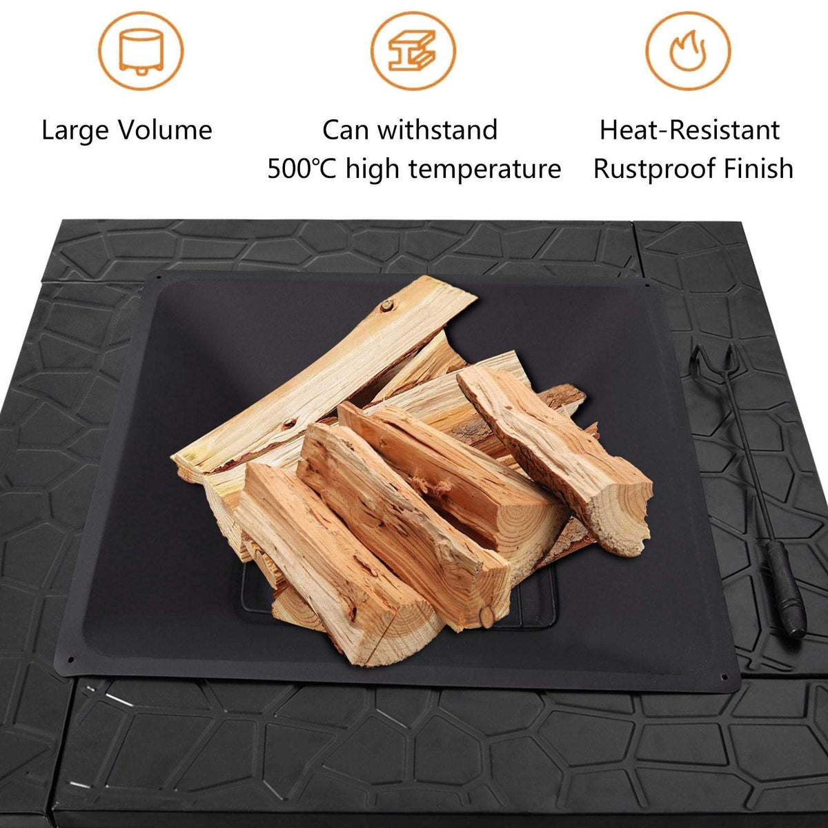 32 inch Wood Burning Outdoor Fire Pit Q582045