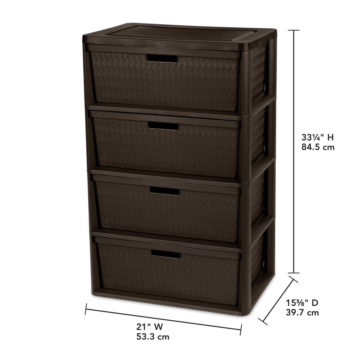 3 Drawer Storage Organizer Tower with Carry Handles K23628