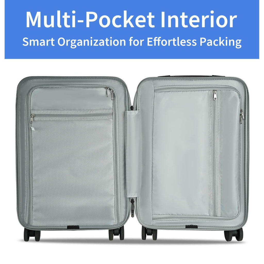 20 inch Hardshell PC Carry on Luggage with Wheels C9166