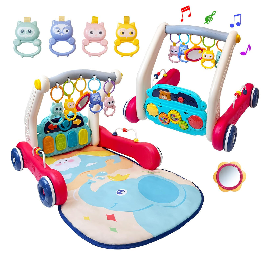 Baby Gym Play Mat & Baby Walker with Music and Light R5553