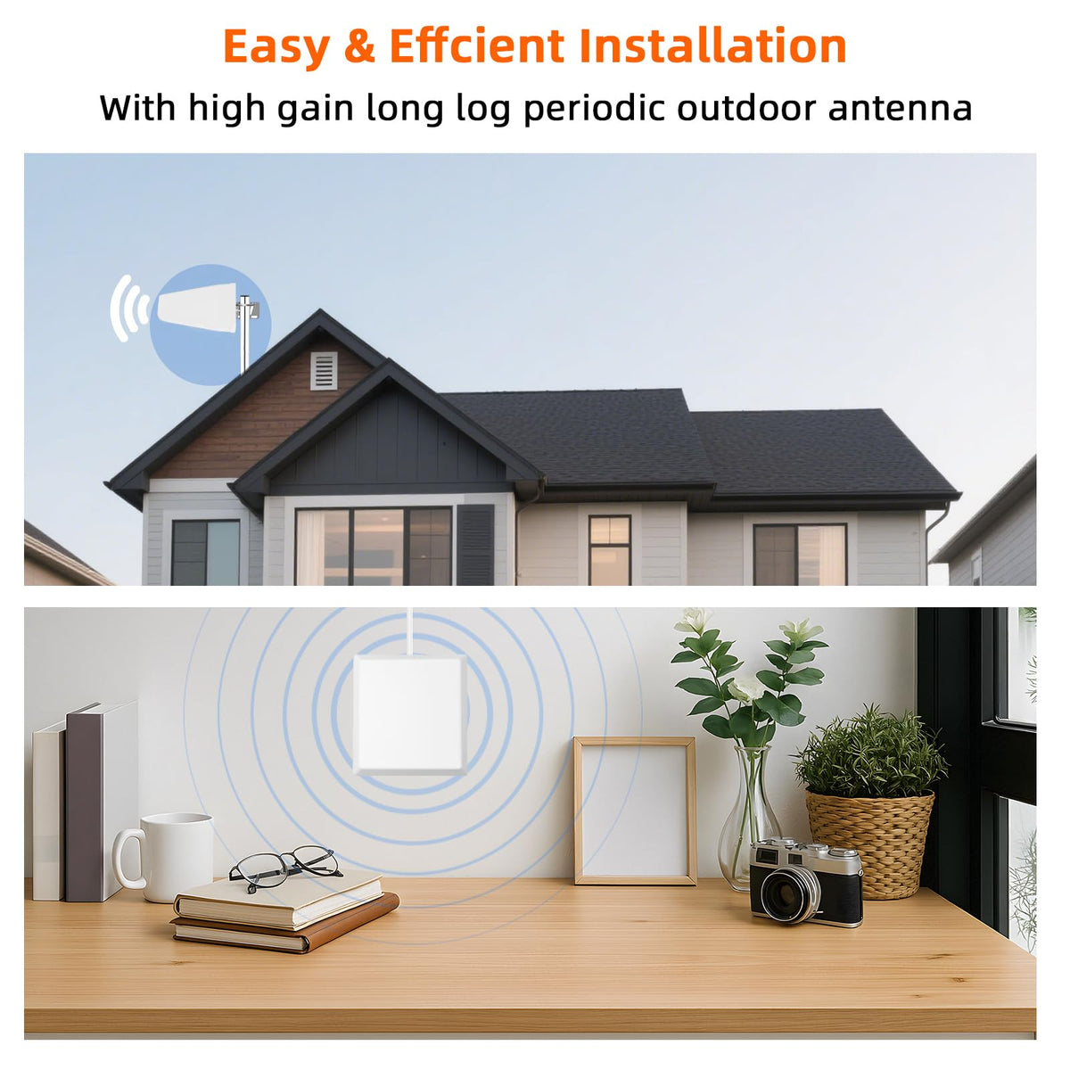 Cell Phone Signal Booster for Home & Office U650293