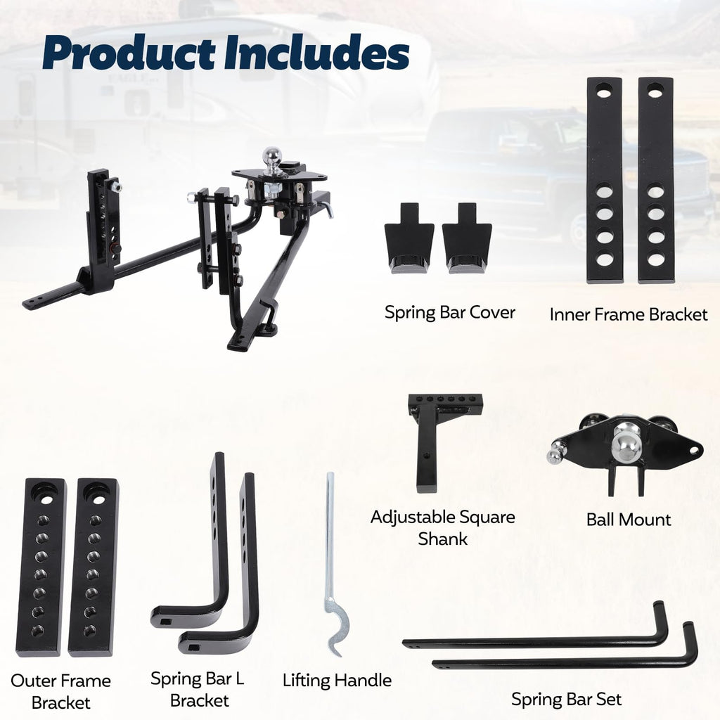 Heavy Duty Towing Hitch Bar Kit O23385