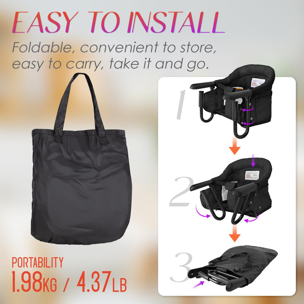 Portable Foldable High Chair with Storage Bag E7641