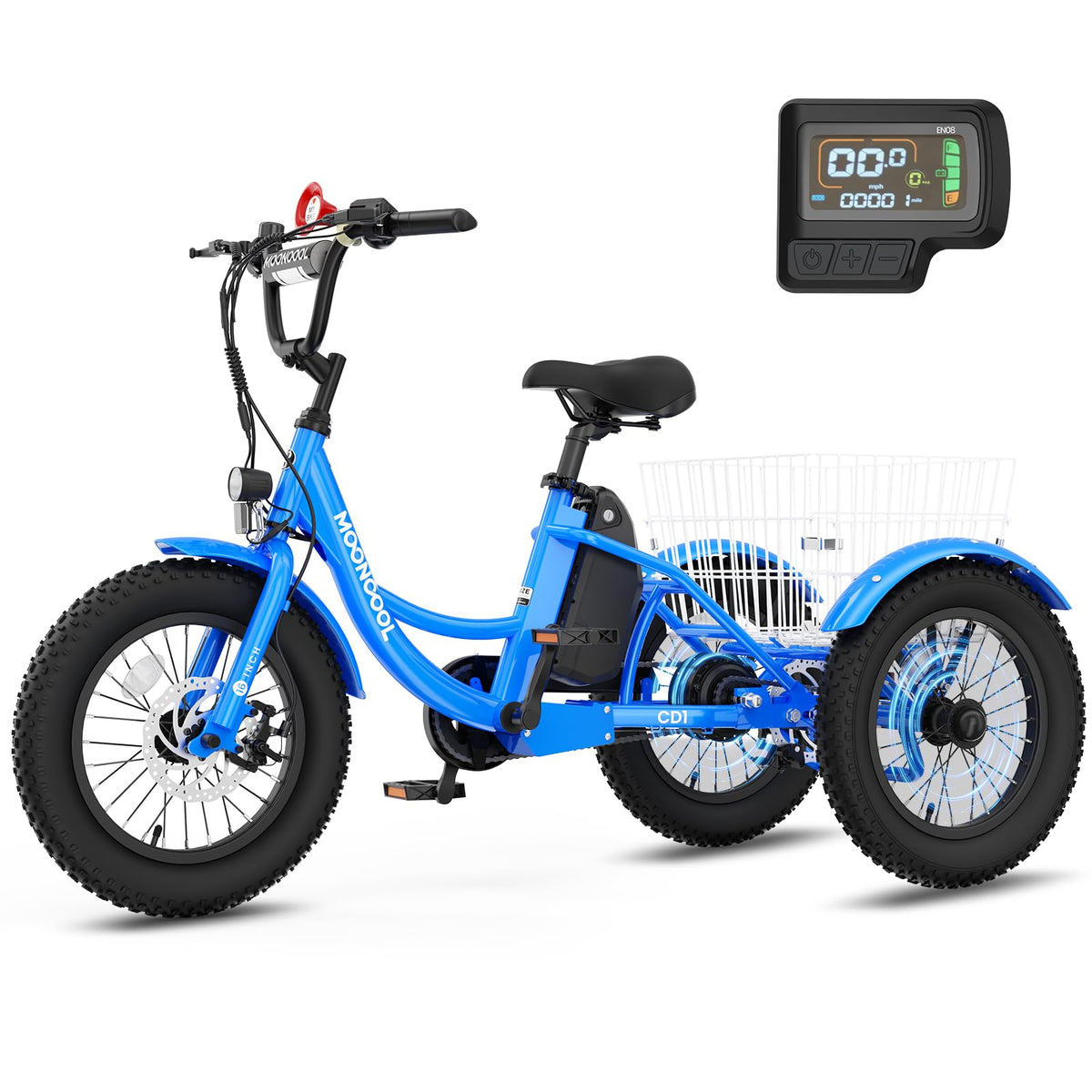 16 Inch 250W 24V Blue Electric Tricycle N955018