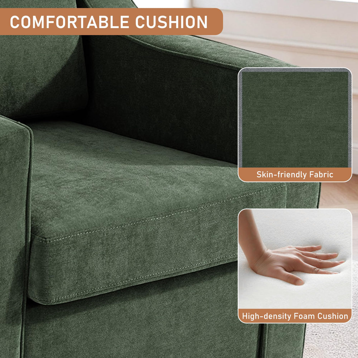 Green Swivel Accent Chairs Set of 2 N985189