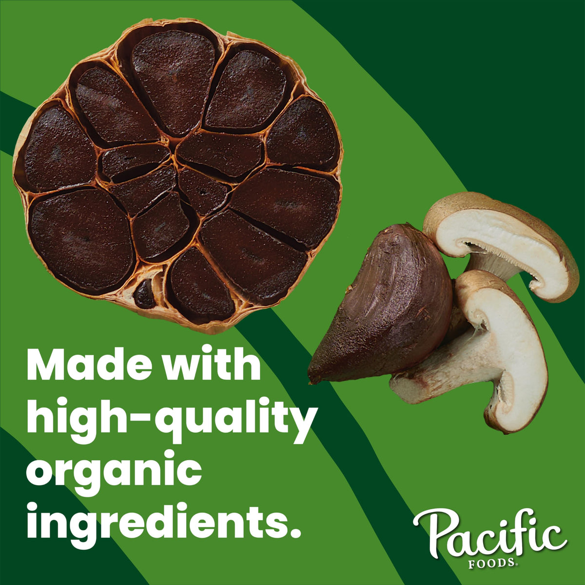 Organic Chicken Bone Broth with Black Garlic & Shiitake Mushroom 32 Ounce D3147