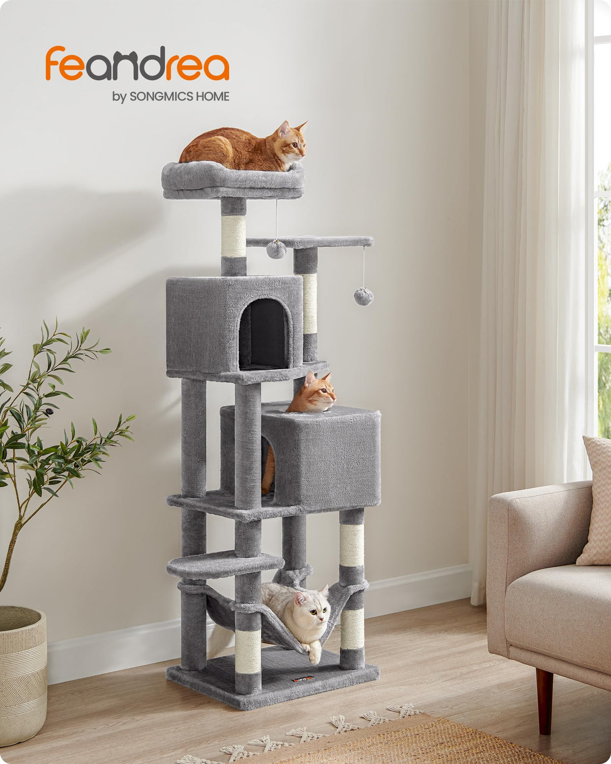 Light Gray Cat Tree P245