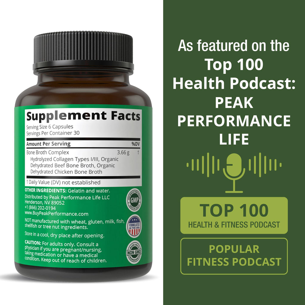 Bone Broth Collagen Capsules Supplement Y958