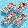4 Pack Oversized Inflatable Pool Floats with Headrest I1310