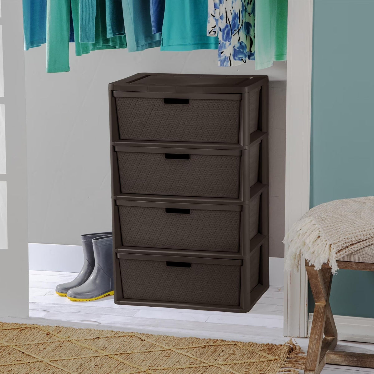 3 Drawer Storage Organizer Tower with Carry Handles K23628