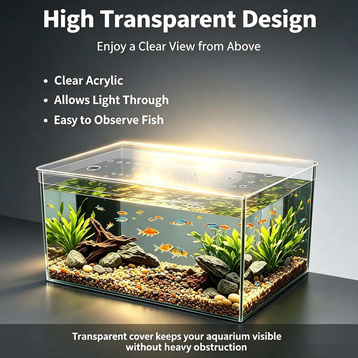 Ventilated Fish Tank Lid for 10-20 Gallon Aquariums T398