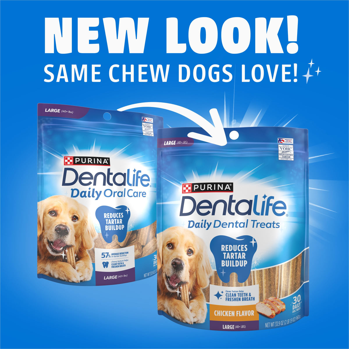 Daily Oral Care Dental Chews for Large Dogs 90 ct X40615