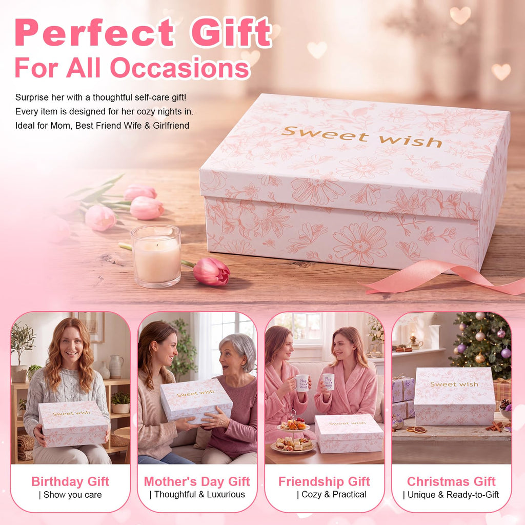 11 Pcs Pink Spa Gift Basket M342691