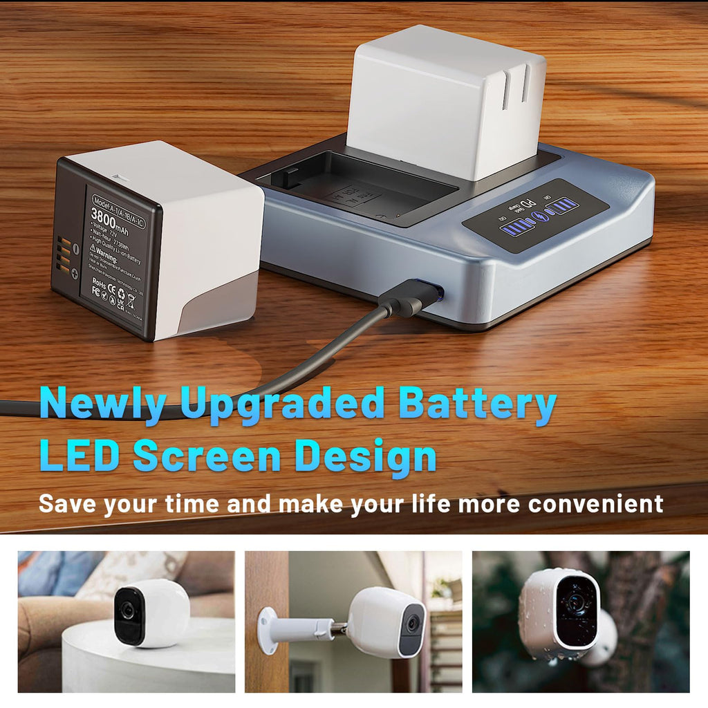 3800mAh Rechargeable Lithium Battery with Charger Station G6601