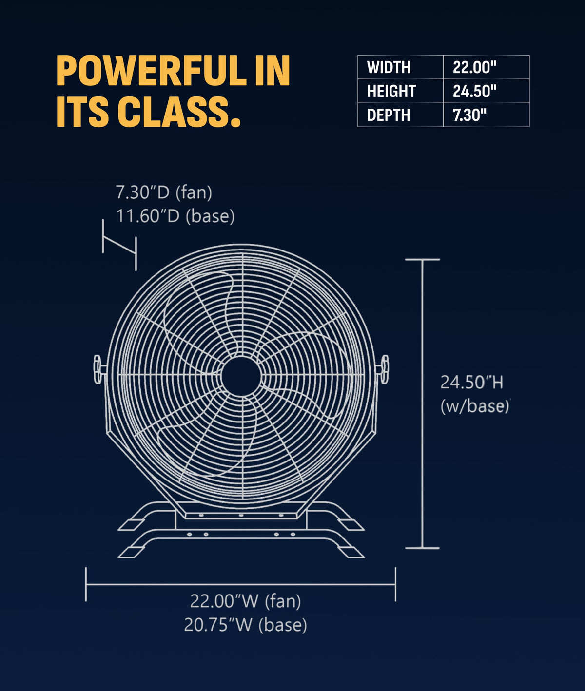 20" Outdoor Wall Mount Fan X2728