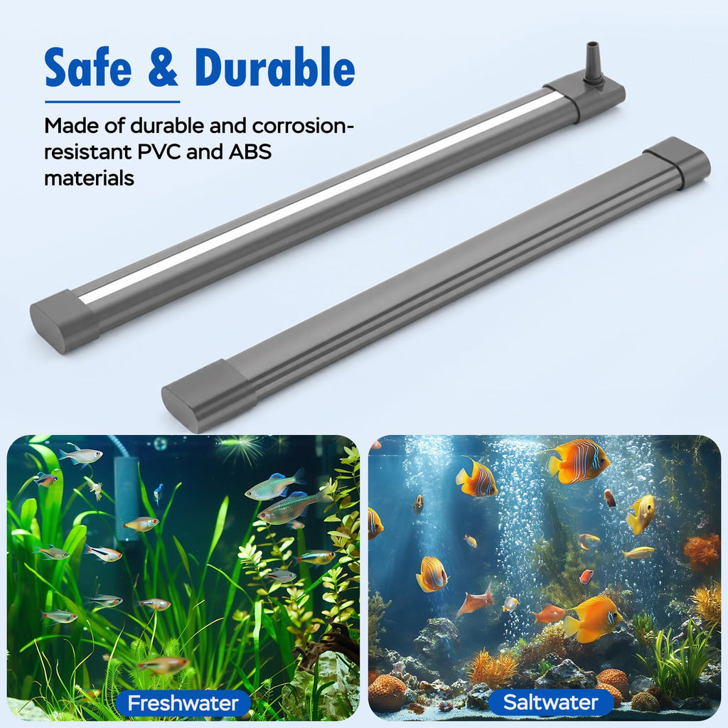 Aquarium Air Bubble Strip, Fine Bubble Wall Air Stone Bar (6.3 Inch) O36319