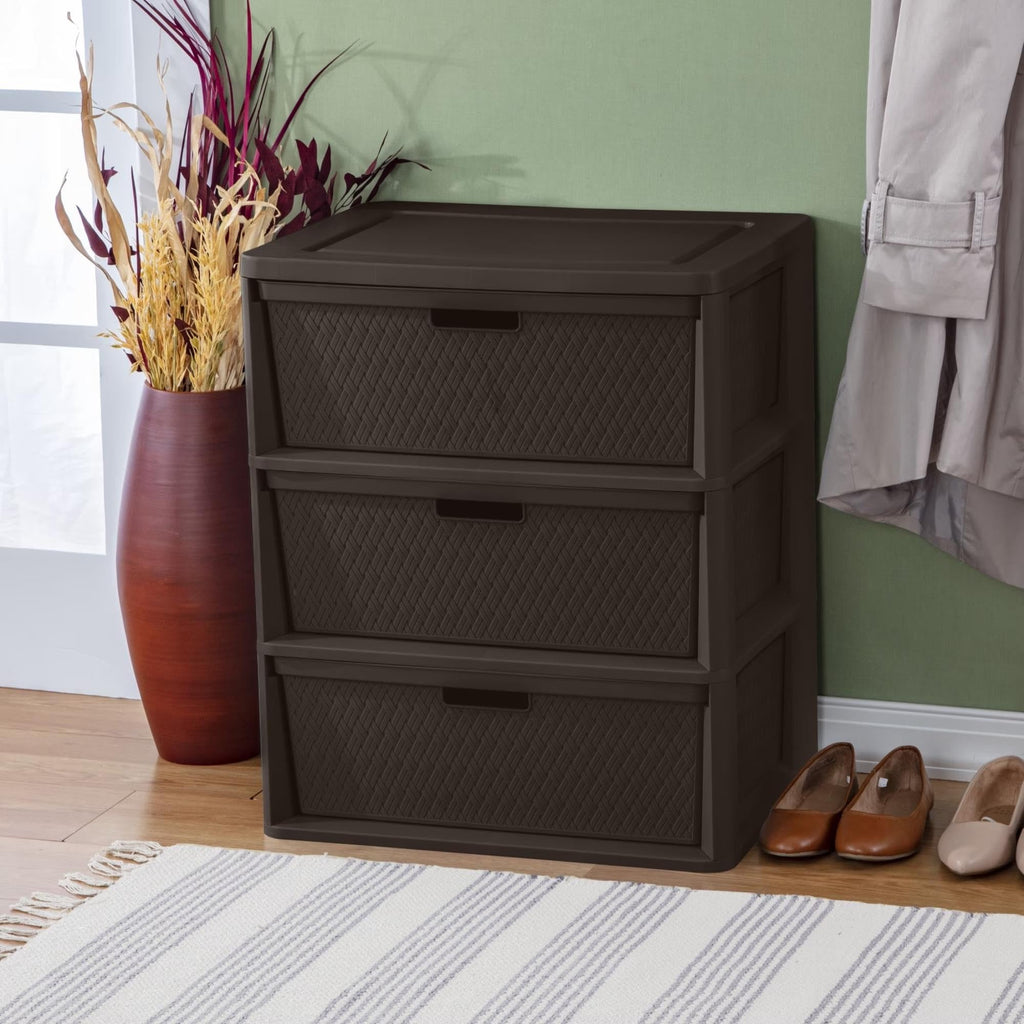 3 Drawer Storage Organizer Tower with Carry Handles K23628