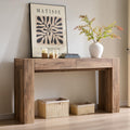 Rustic Oak Console Table with Drawers I241
