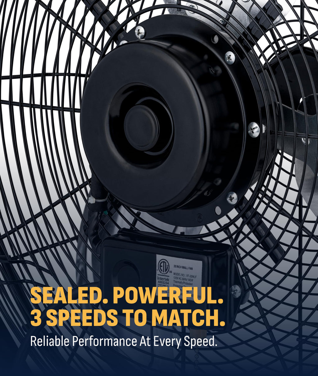 20" Outdoor Wall Mount Fan X2728