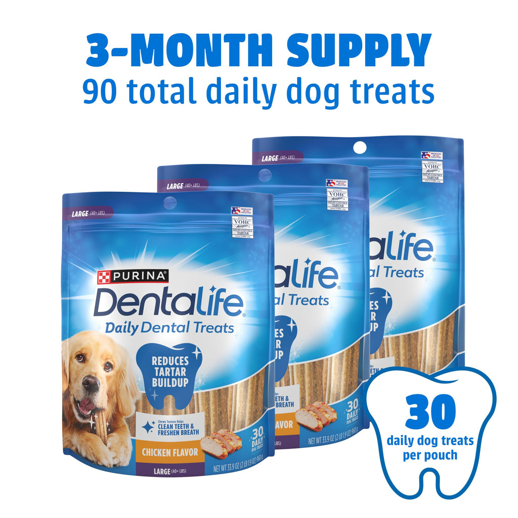Daily Oral Care Dental Chews for Large Dogs 90 ct X40615