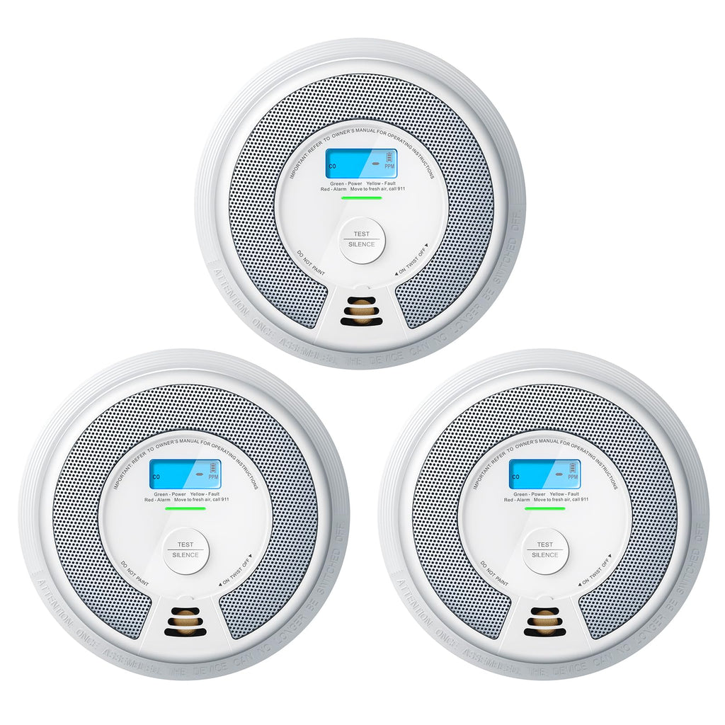Smoke Detector Carbon Monoxide Alarm Combo 3-Pack E61586