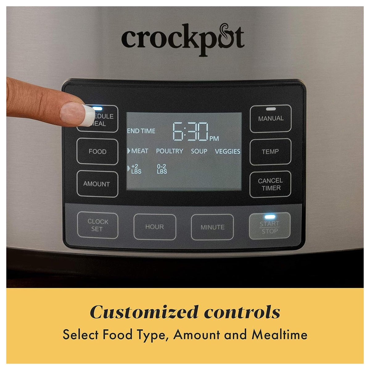 6 Quart Programmable Slow Cooker and Food Warmer I79835