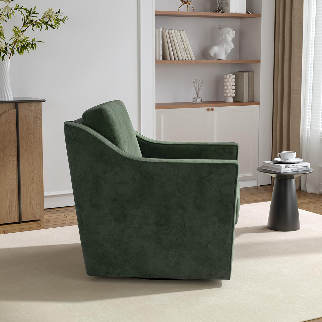 Green Swivel Accent Chairs Set of 2 N985189