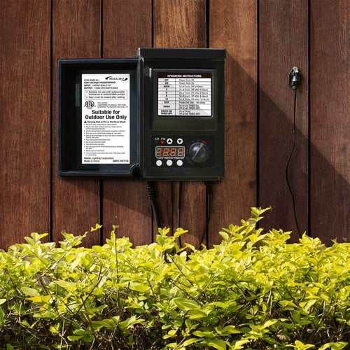 200watt Low-Voltage Weatherproof Transformer with Photo Sensor N4778