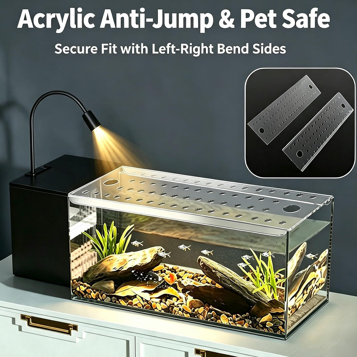 Ventilated Fish Tank Lid for 10-20 Gallon Aquariums T398