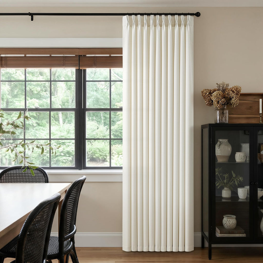 70 Inch Pinch Pleated Semi Sheer Curtains F78811