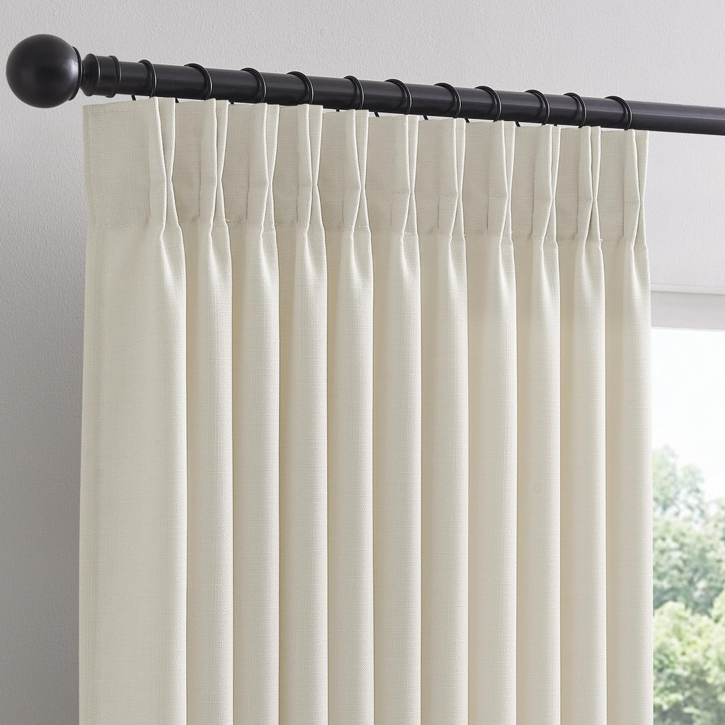 70 Inch Pinch Pleated Semi Sheer Curtains F78811