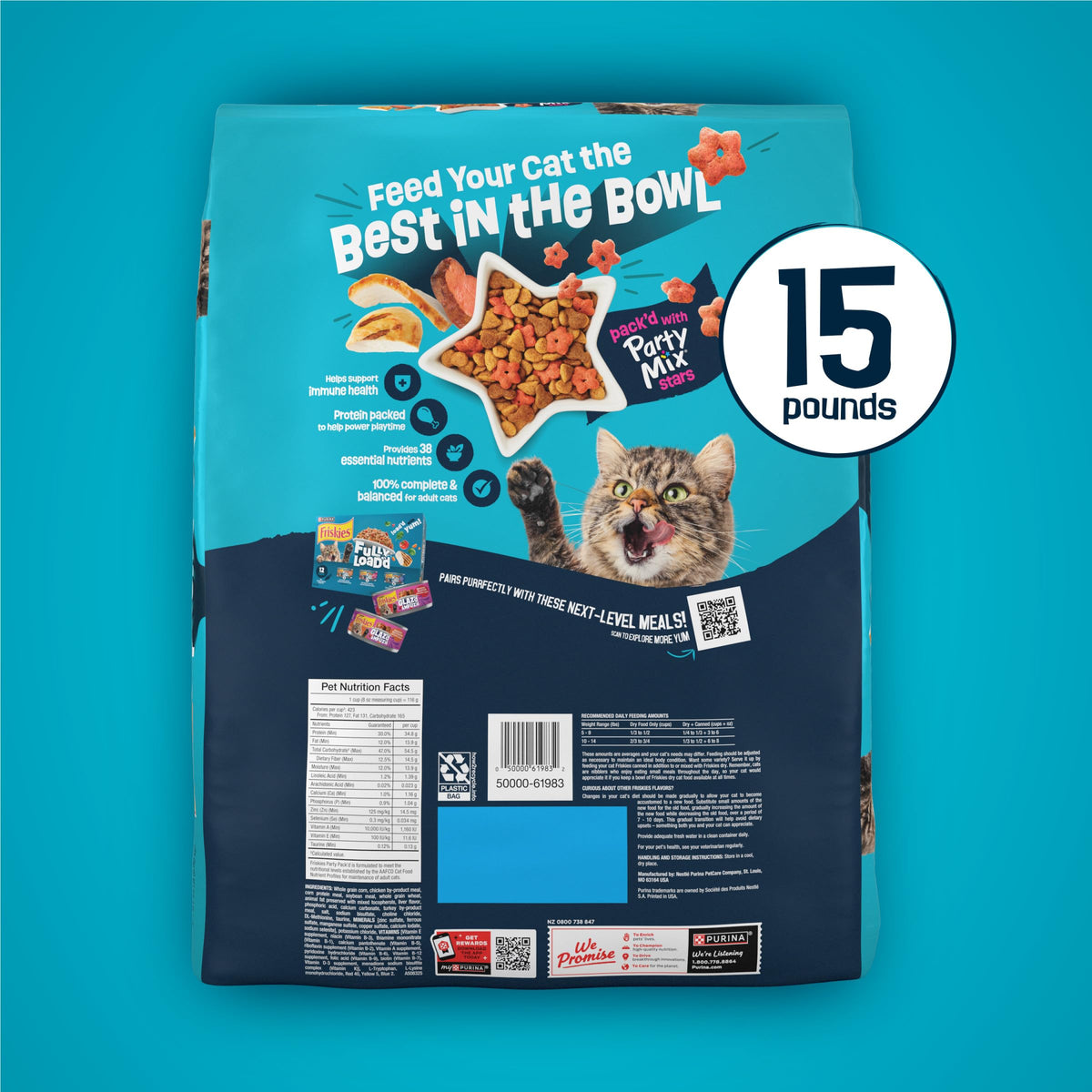 Dry Cat Food 15 lb. Bag P457