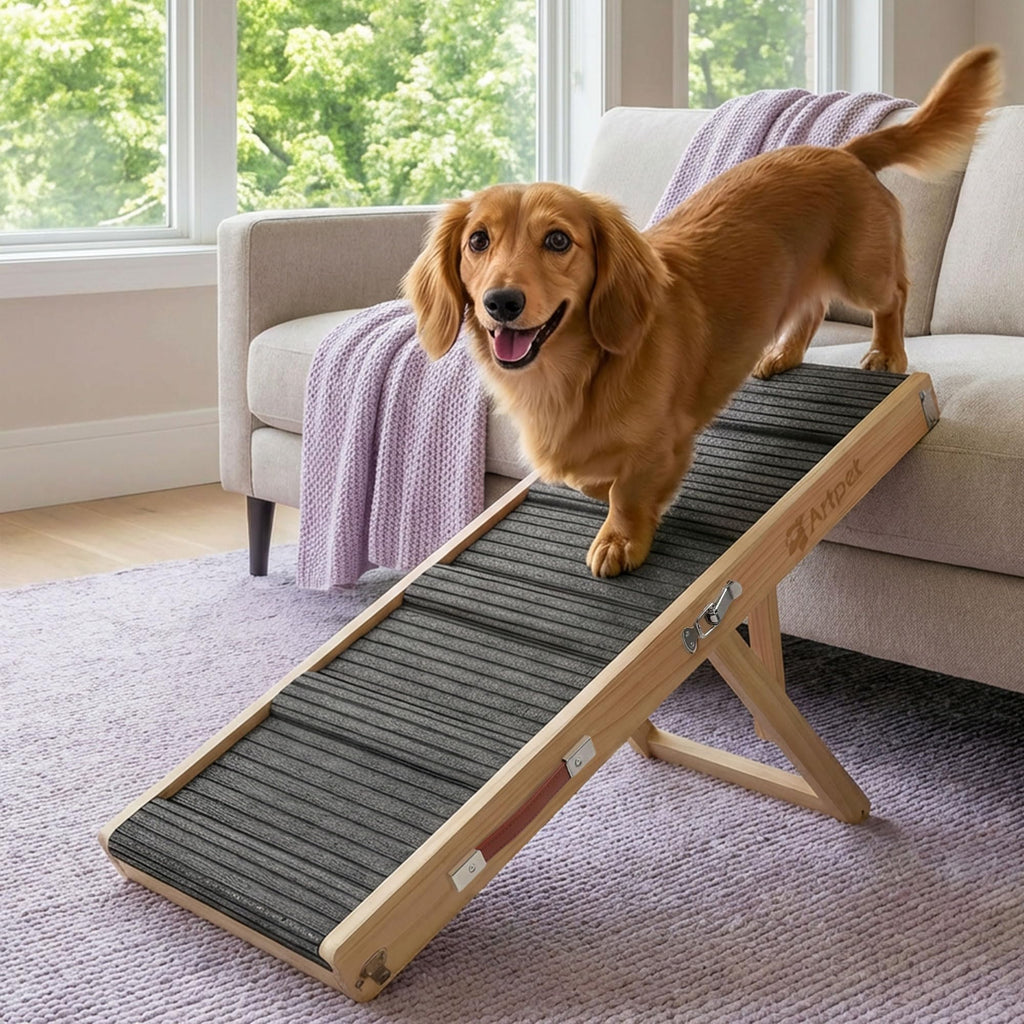 Adjustable Wooden Dog Ramp U86748
